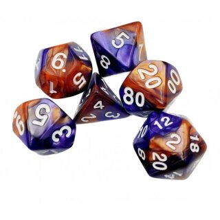 Würfelset Racing: Copper/Purple (7)