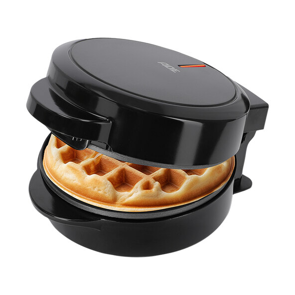 Mini-Waffeleisen rund, schwarz