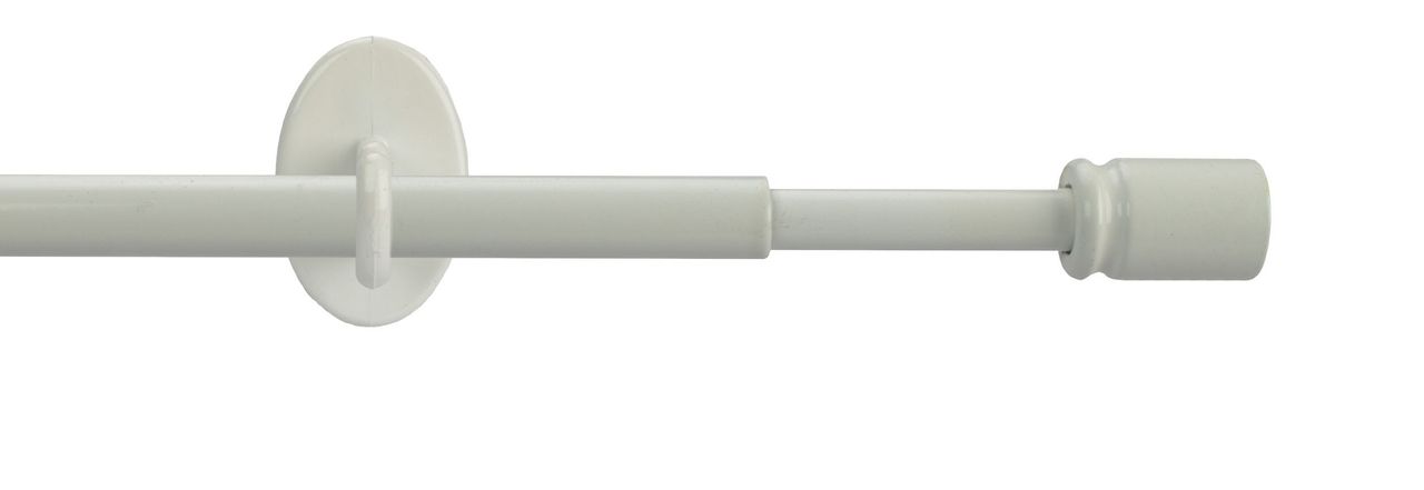 Bella Casa Bistrostange, Scheibengardinenstange Zylinder 8 mm Ø, weiß, ausziehbar 60-110 cm