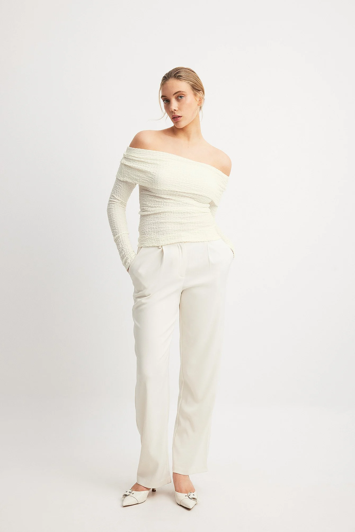 Off Shoulder Structured Top