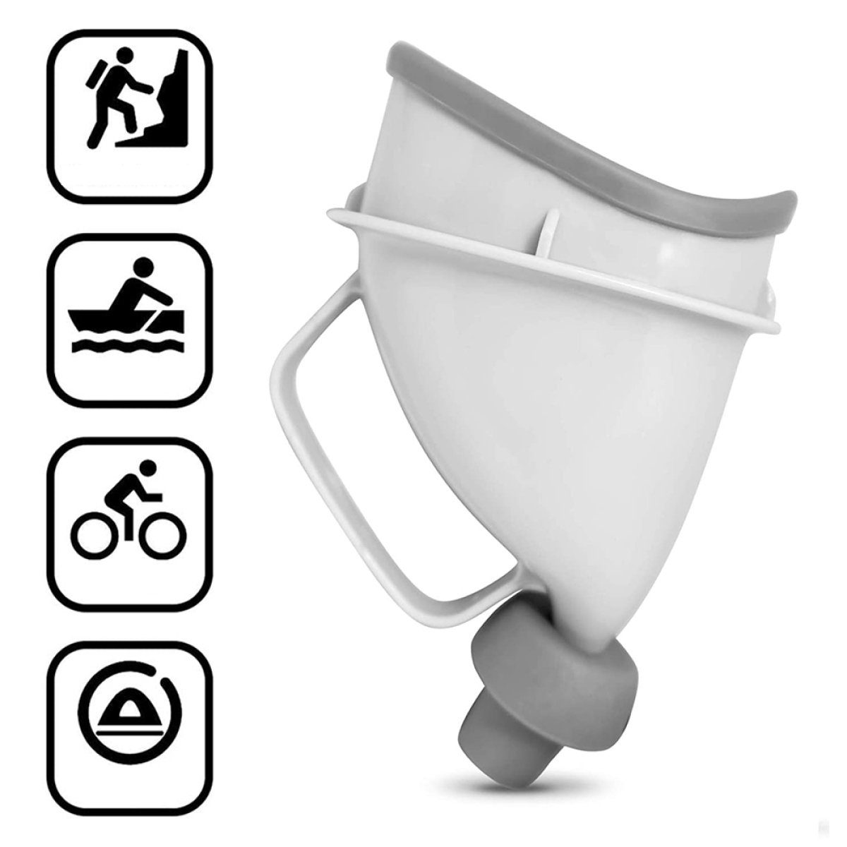 FeelGlad Campingtoilette Urinal für Frauen und Männer für Auto, Camping, Reisen, Outdoor