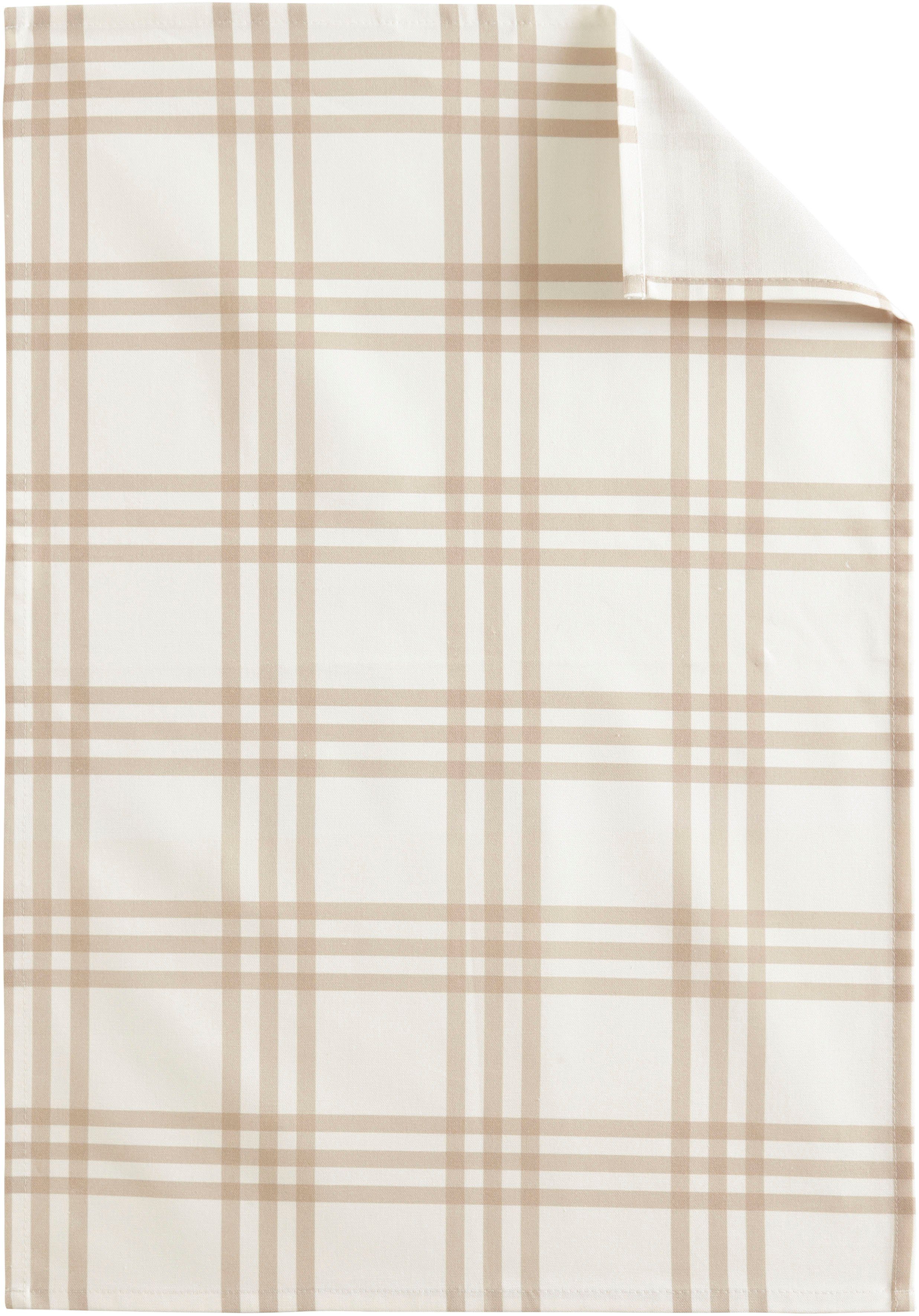 LeGer Home by Lena Gercke Geschirrtuch Natalija, (Set, 6-tlg., 3x Vichy Karo, 3x großes Karo), im klassischen Vichy Karo