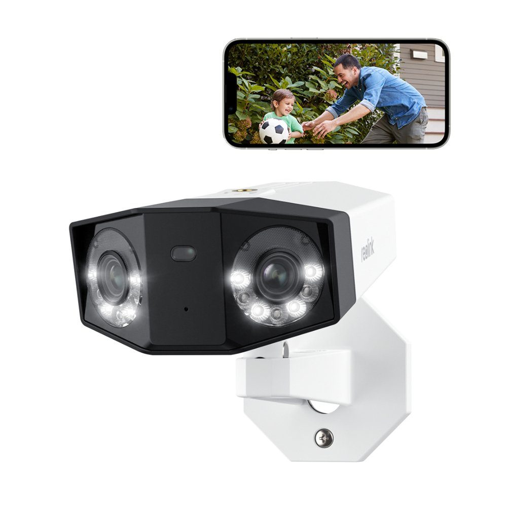 Reolink 4K Dual-Lens 180° Sichtwinkel Duo Series M81S Überwachungskamera (Außenbereich, Farb-Nachtsicht, Wasserdicht, Person/Fahrzeug/Tier-Erkennung)