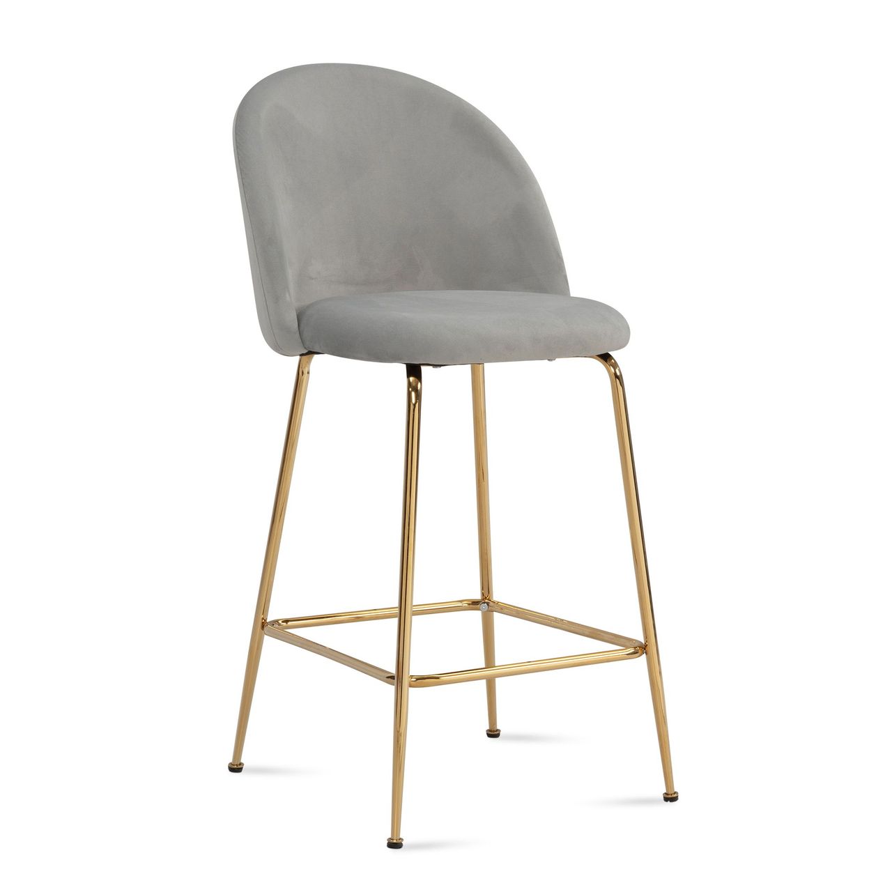 Wohnling Barhocker 2er Set Samt