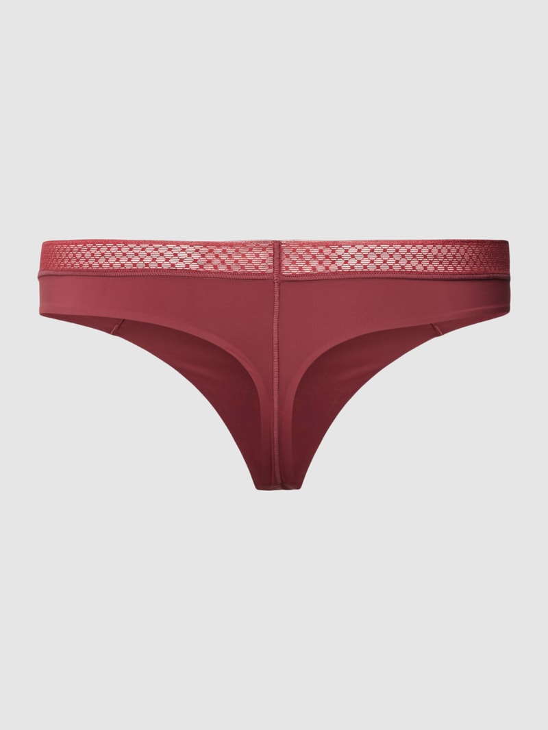 String mit Label-Detail Modell 'Sed Com' in bordeaux rot