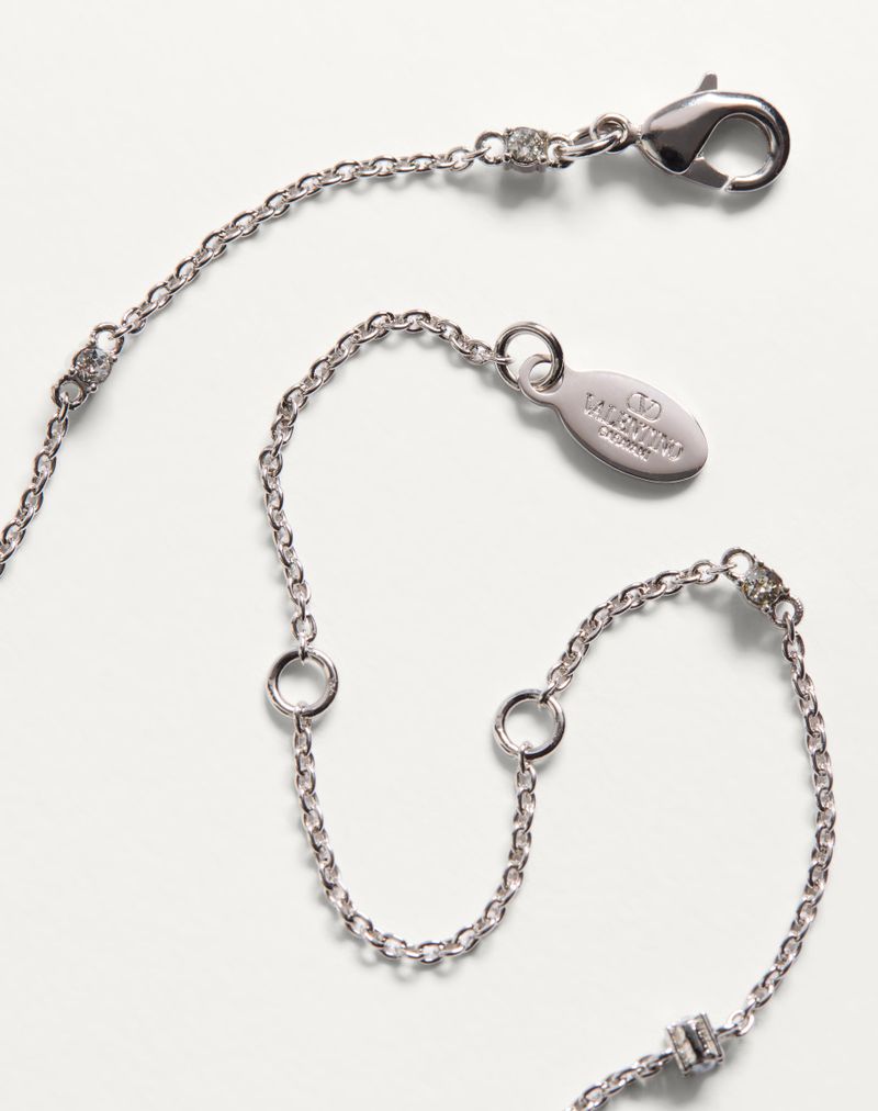 Colar Mini VLogo Signature em metal e cristais Swarovski®