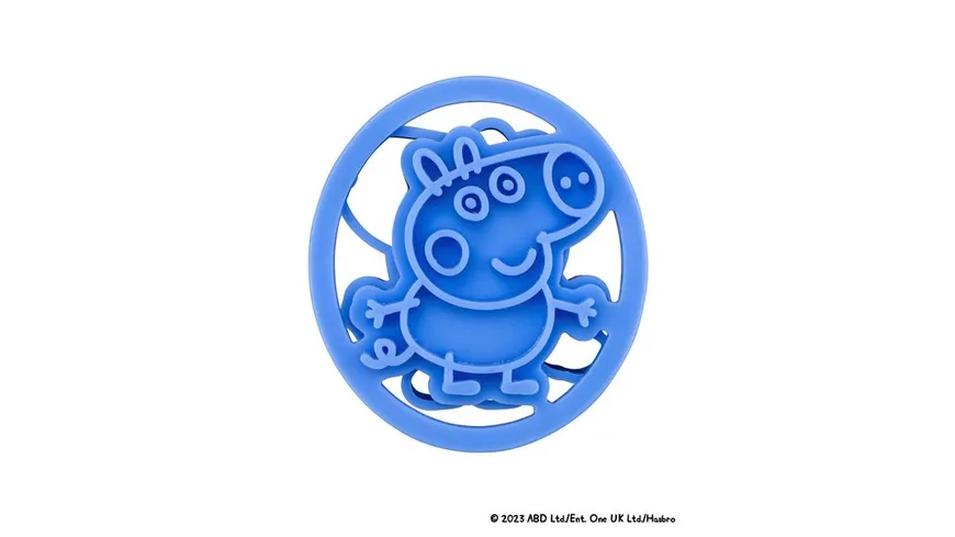 Dr.Oetker Präge-Ausstecher-Set Peppa 4-teilig türkis, blau, rot, orange