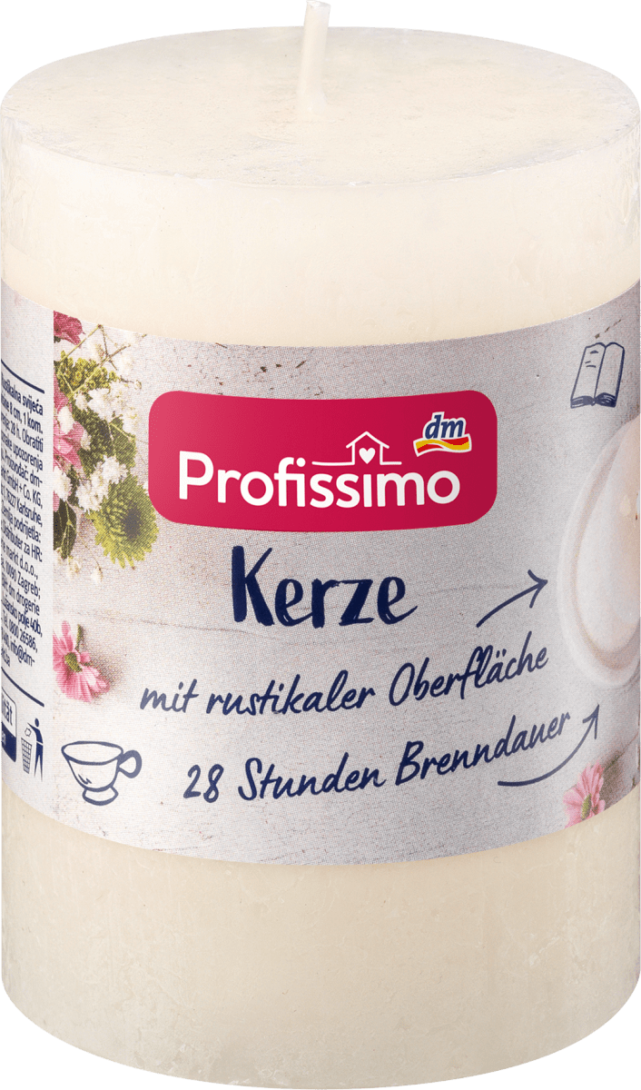Kerze rustik 80/58 elfenbein, 1 St