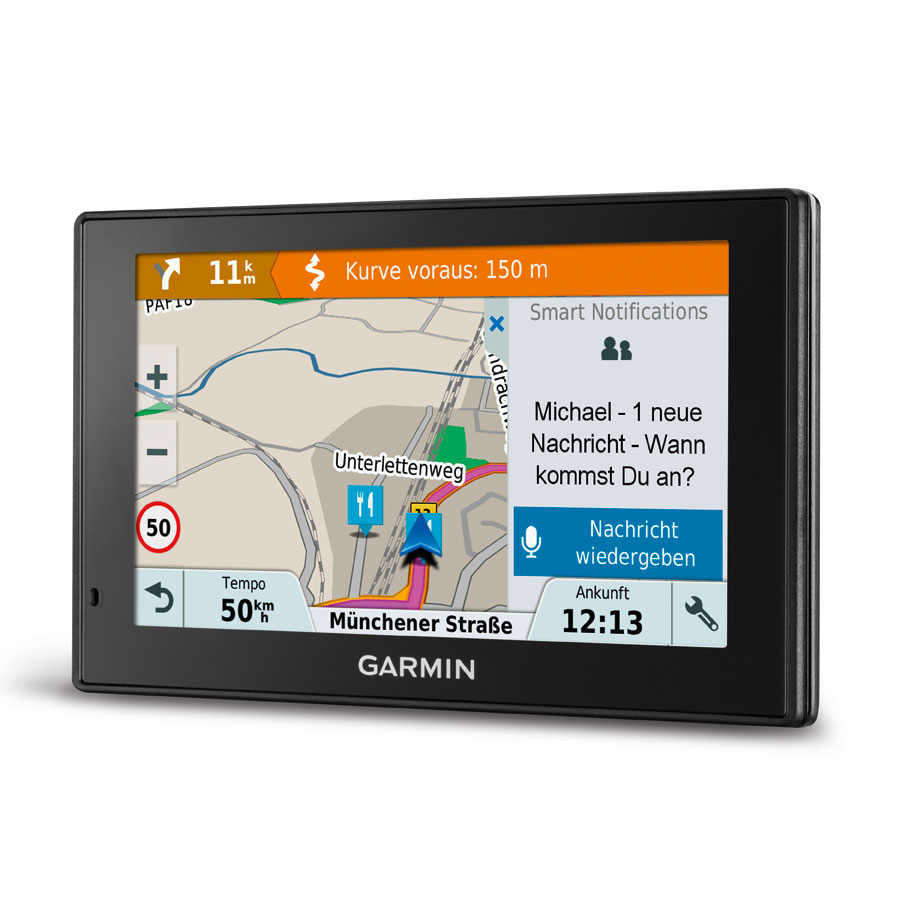 Garmin DriveSmart™ 5 MT-D ARD | EU Navigationsgerät inkl. Sicherheitspaket, DAB+ der ARD, WLAN Update Funktion, Bluetooth und Kartenupdates für Europa (46 Länder) - ATU