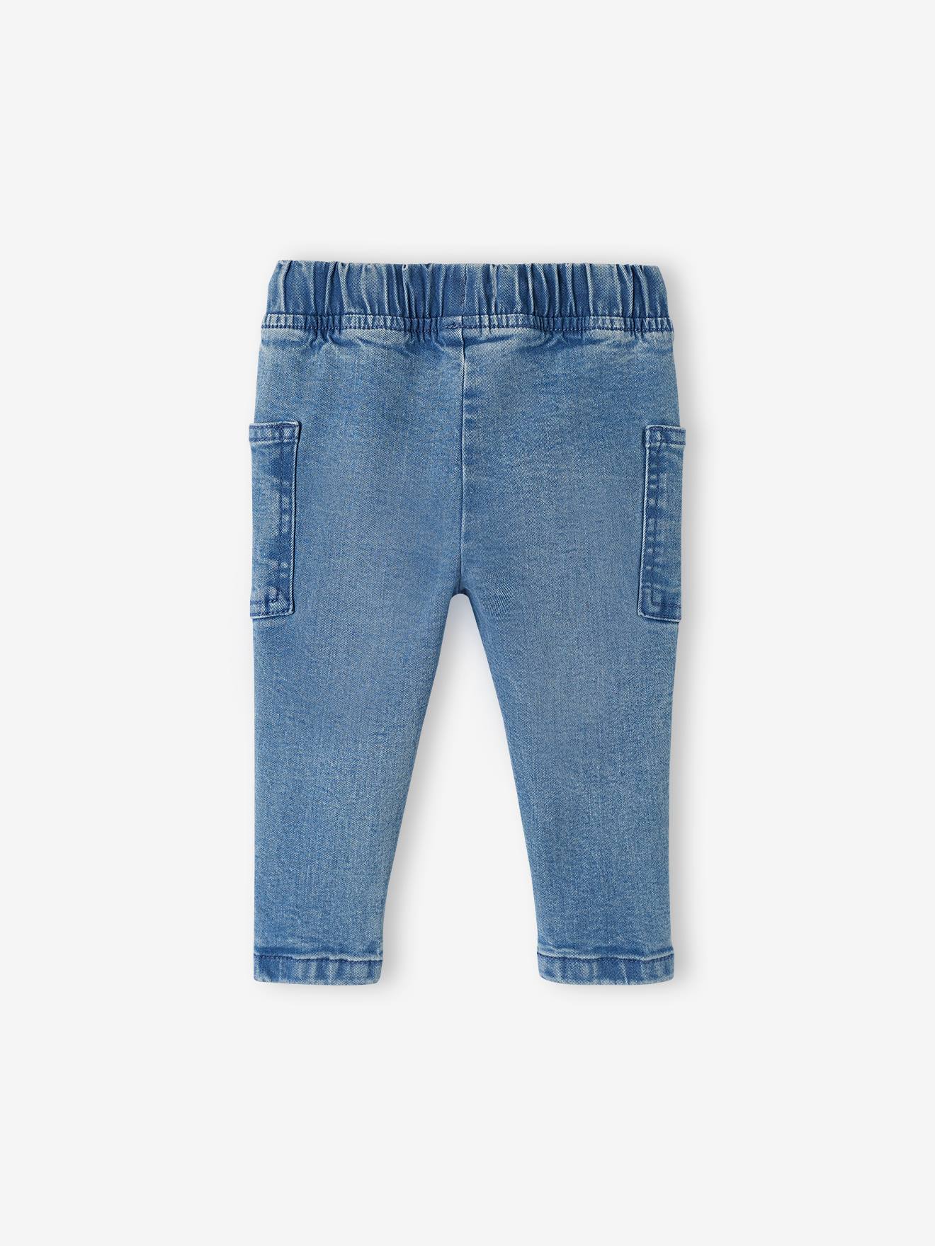 Pantalon en denim bébé taille élastiquée denim brut