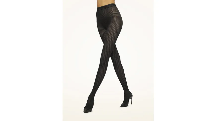 Wolford Damen Netzstrumpfhose Netz Grid black