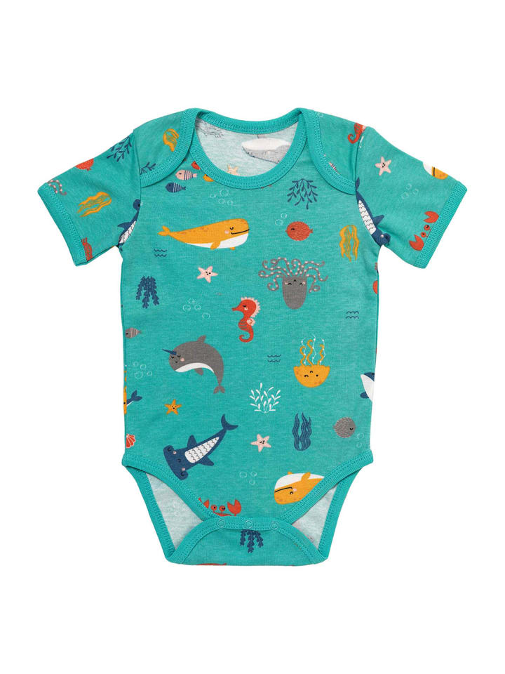 Schlummersack Bio Baby-Bodys kurzarm 5er-Pack in Hellblau günstig kaufen