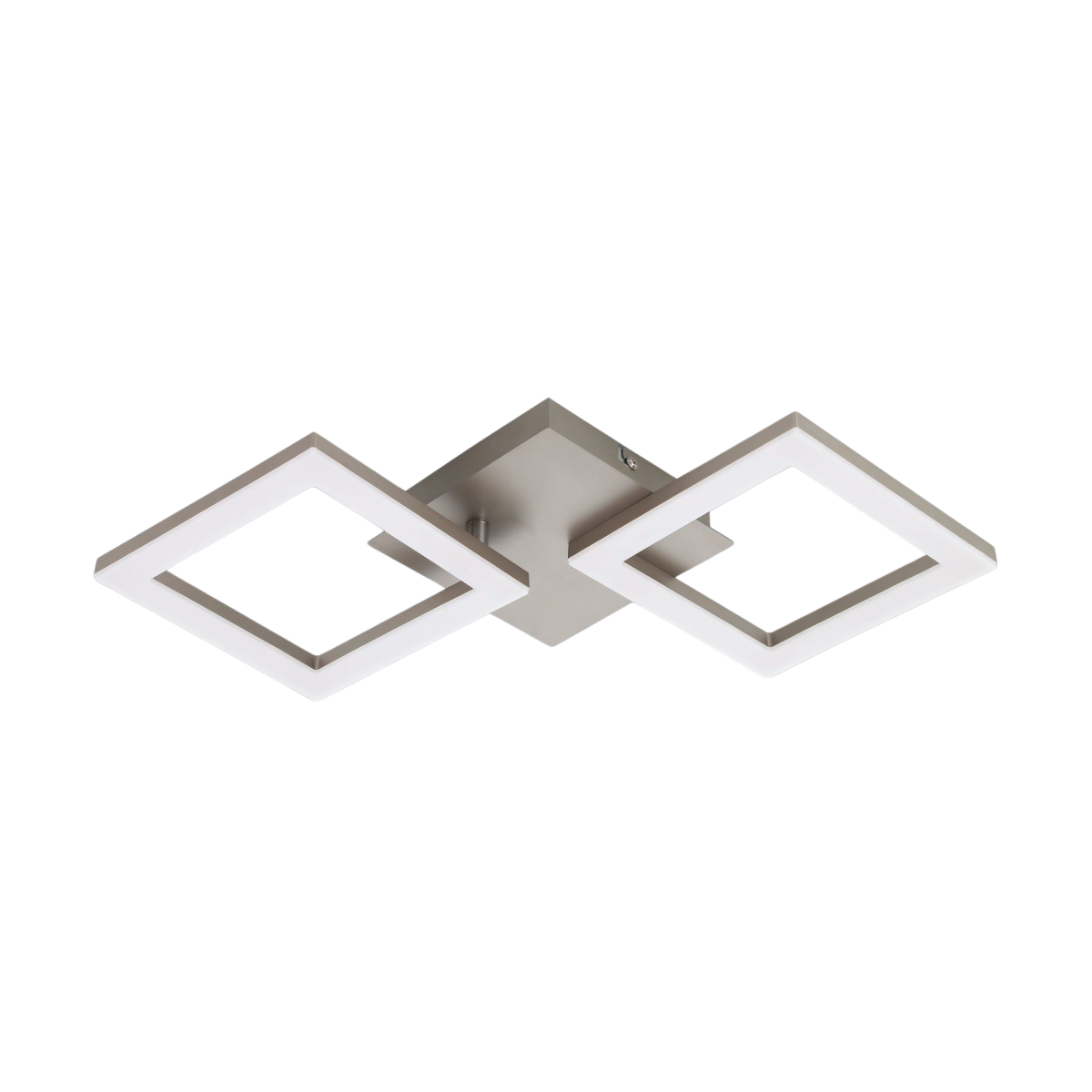 EGLO LED Deckenleuchte Huerta Nickel-matt 22,5 x 47 cm