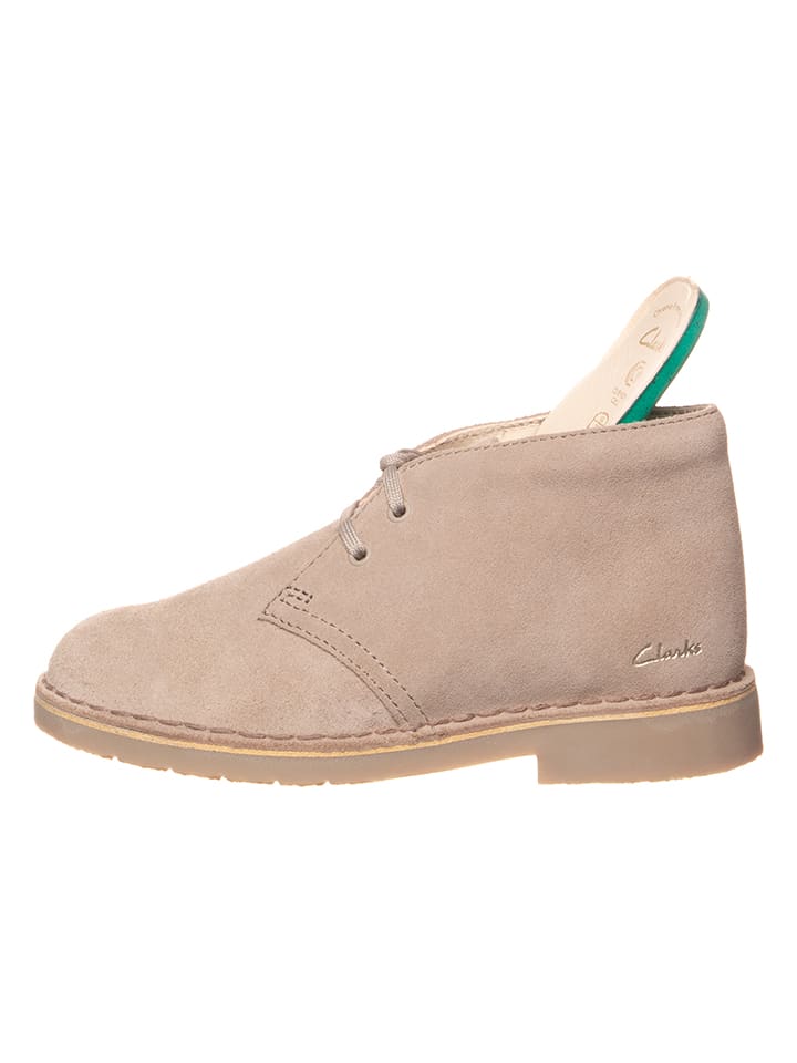 Clarks Leder-Schnürschuhe '' Desert Boot2'' in Beige günstig kaufen