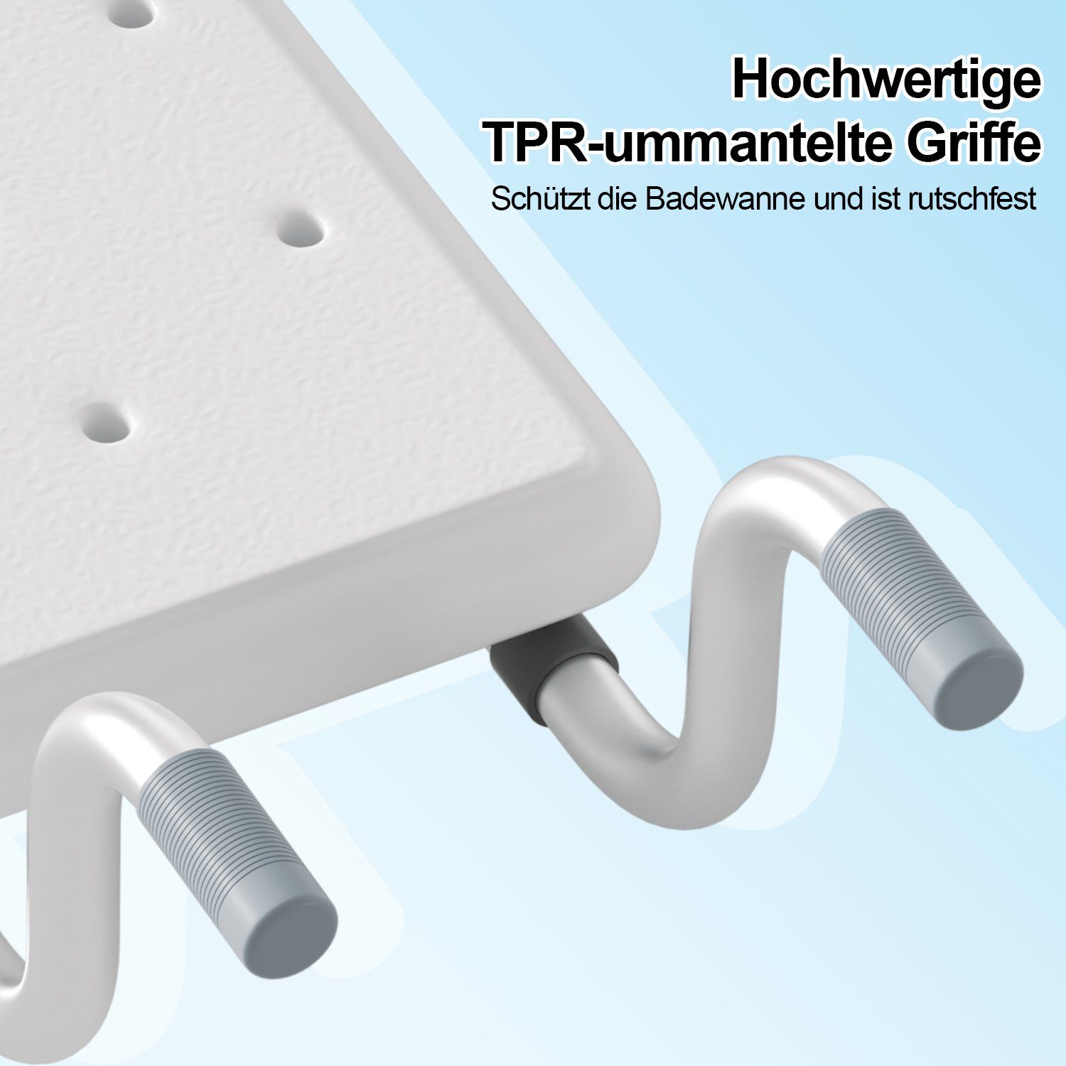 Lospitch Badewannensitz Badewannensitz Wannensitz 72-82cm bis 136Kg Badesitz Weiß