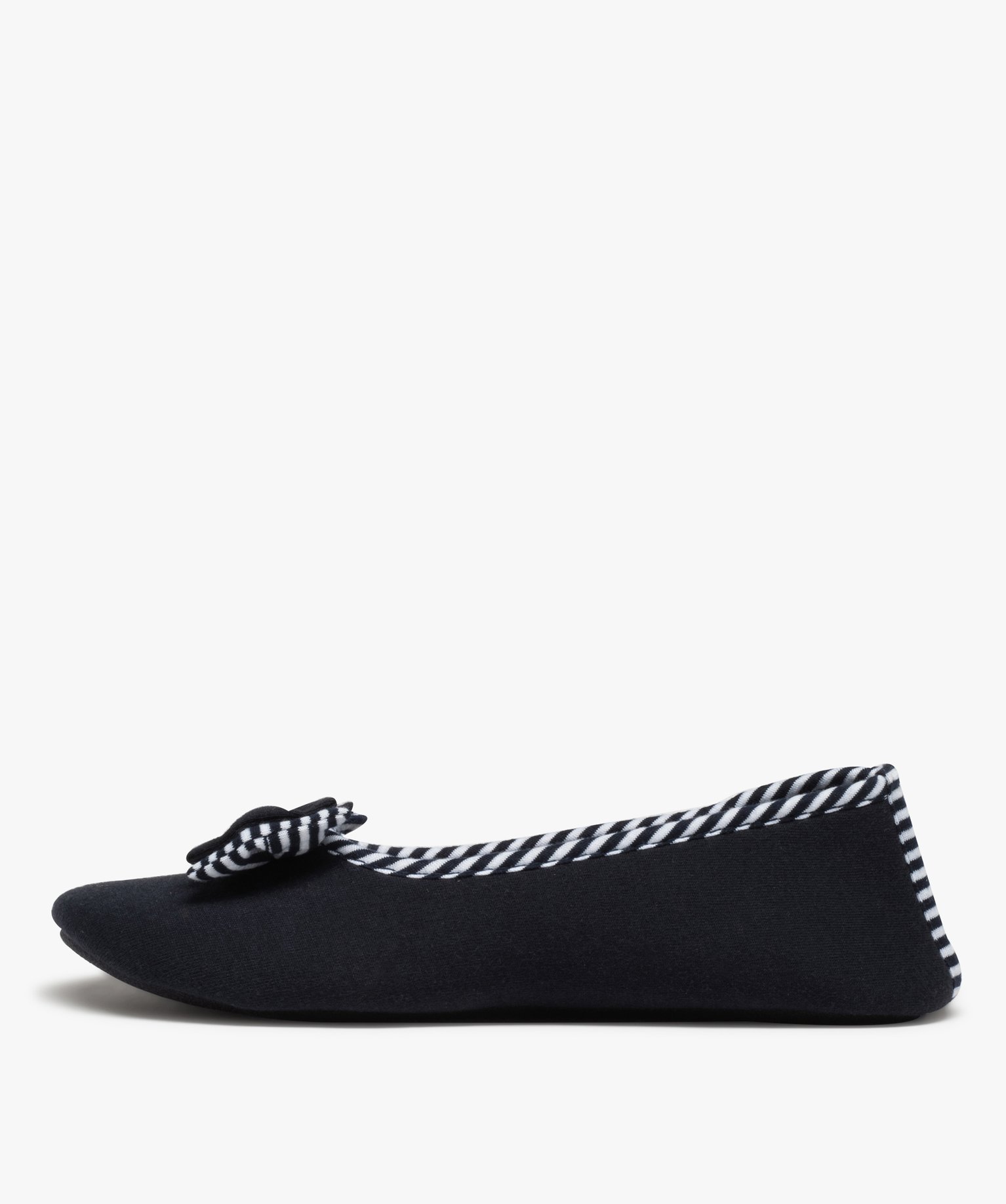 Chaussons femme ballerines souples en jersey - Isotoner marine | GEMO