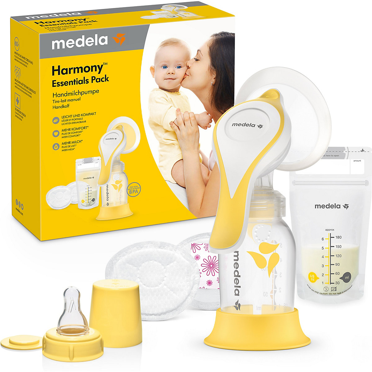 Hand-Milchpumpe Set Harmony Flex