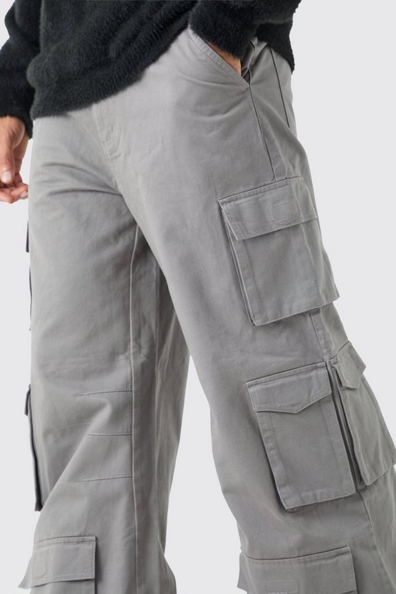 Lockere Hose mit Cargo-Taschen