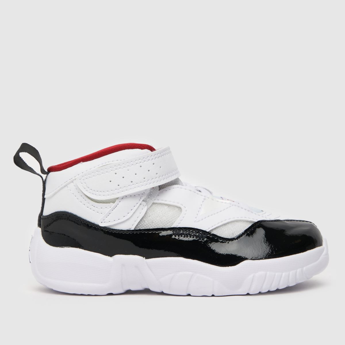 Nike Jordan vita & röda Jumpman tvåfärgade sneakers för småbarn