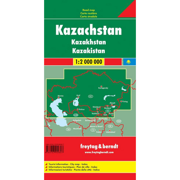 Kasachstan 1 : 2 000 000 - Straßenkarte
