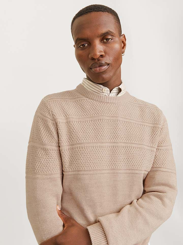 Jack & Jones Pullover in Beige günstig kaufen