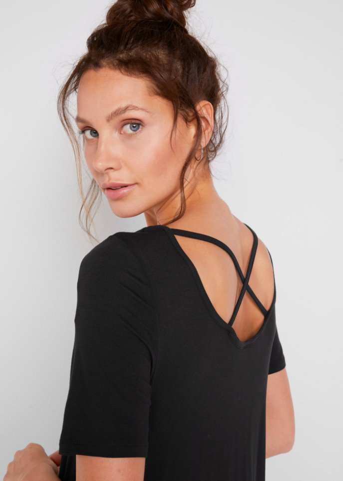 Zipfel Longshirt, kurzarm