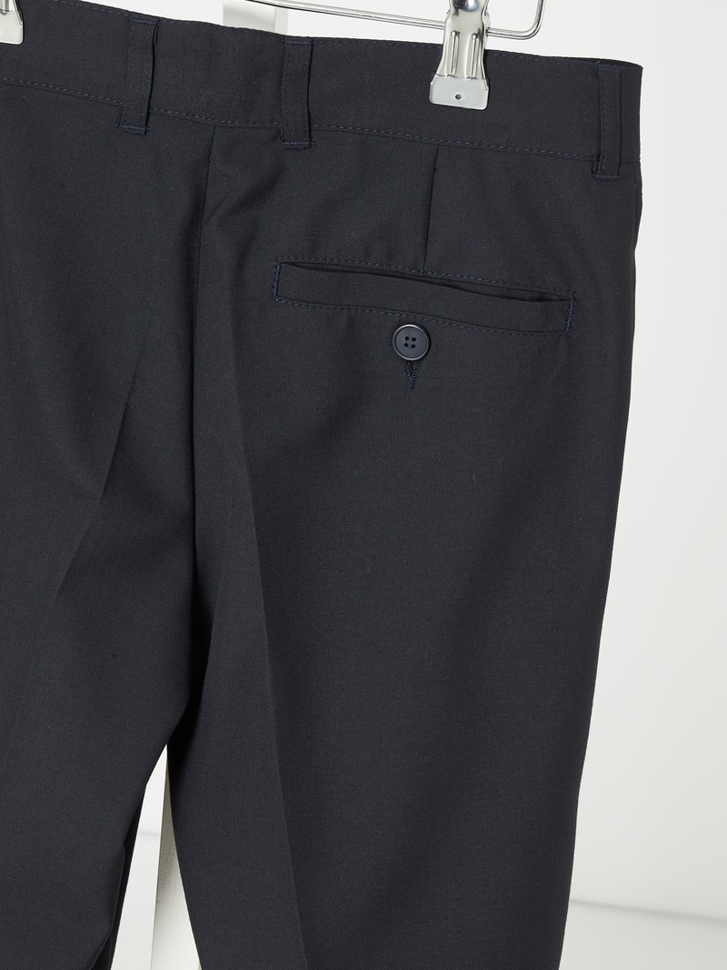 Hose mit Bügelfalten in marineblau