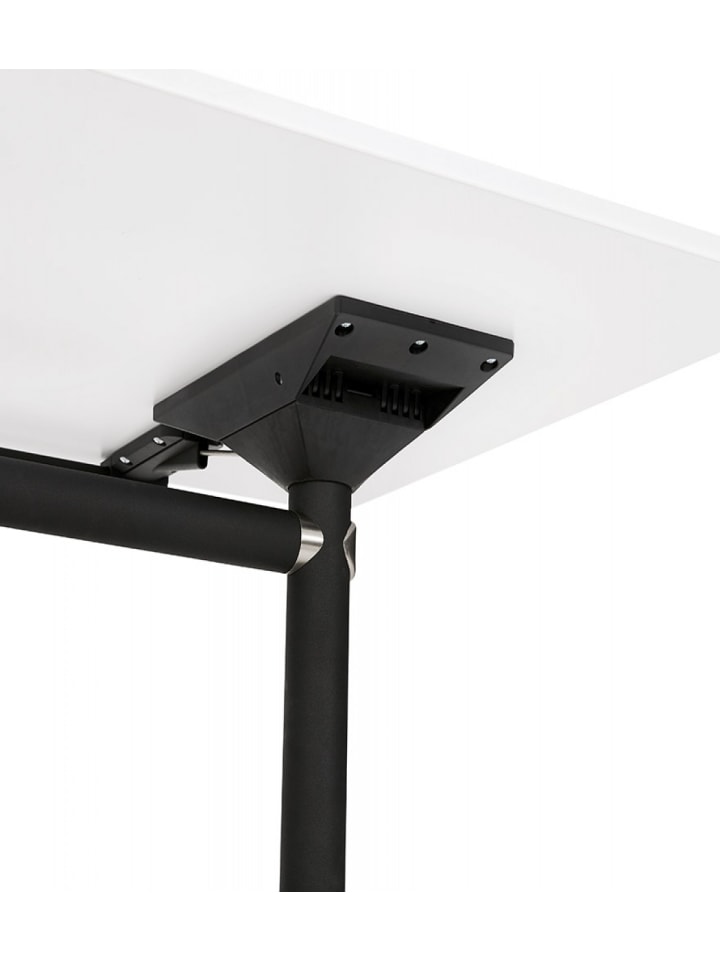 KADIMA DESIGN Klappschreibtisch FLEXO Weiß Holz Metall | 140x70x73 cm in Weiß günstig kaufen