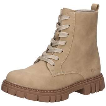 Puccetti Schnür Boots in beige