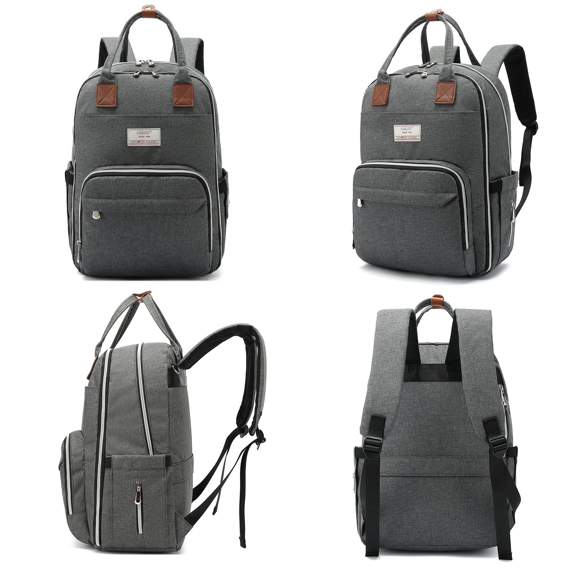 TAN.TOMI Wickelrucksack Wickelrucksack groß,Baby Wickeltasche multifunktional, 3D atmungsaktive gepolsterte Rückseite und Schultergurte