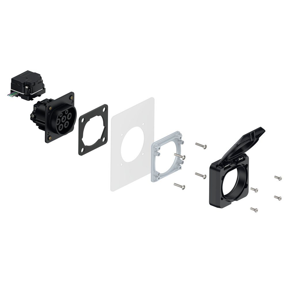 PCE PCE e325-r eMobility Ladesteckdose Typ 2 32 A Elektroauto-Ladegerät