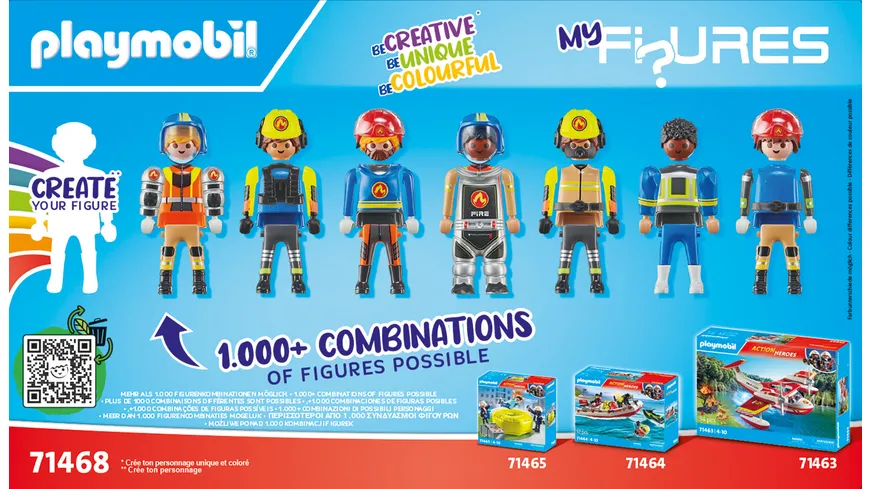 PLAYMOBIL 71468 ACTION HEROES My Figures Feuerwehr