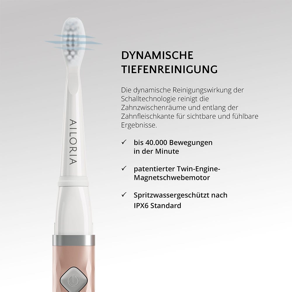Ailoria Flash Travel Schallzahnbürste Rosegold