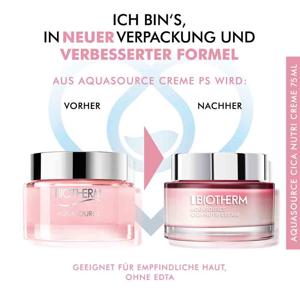 Biotherm Feuchtigkeit Aquasource Cica Nutri Cream - beruhigende Creme