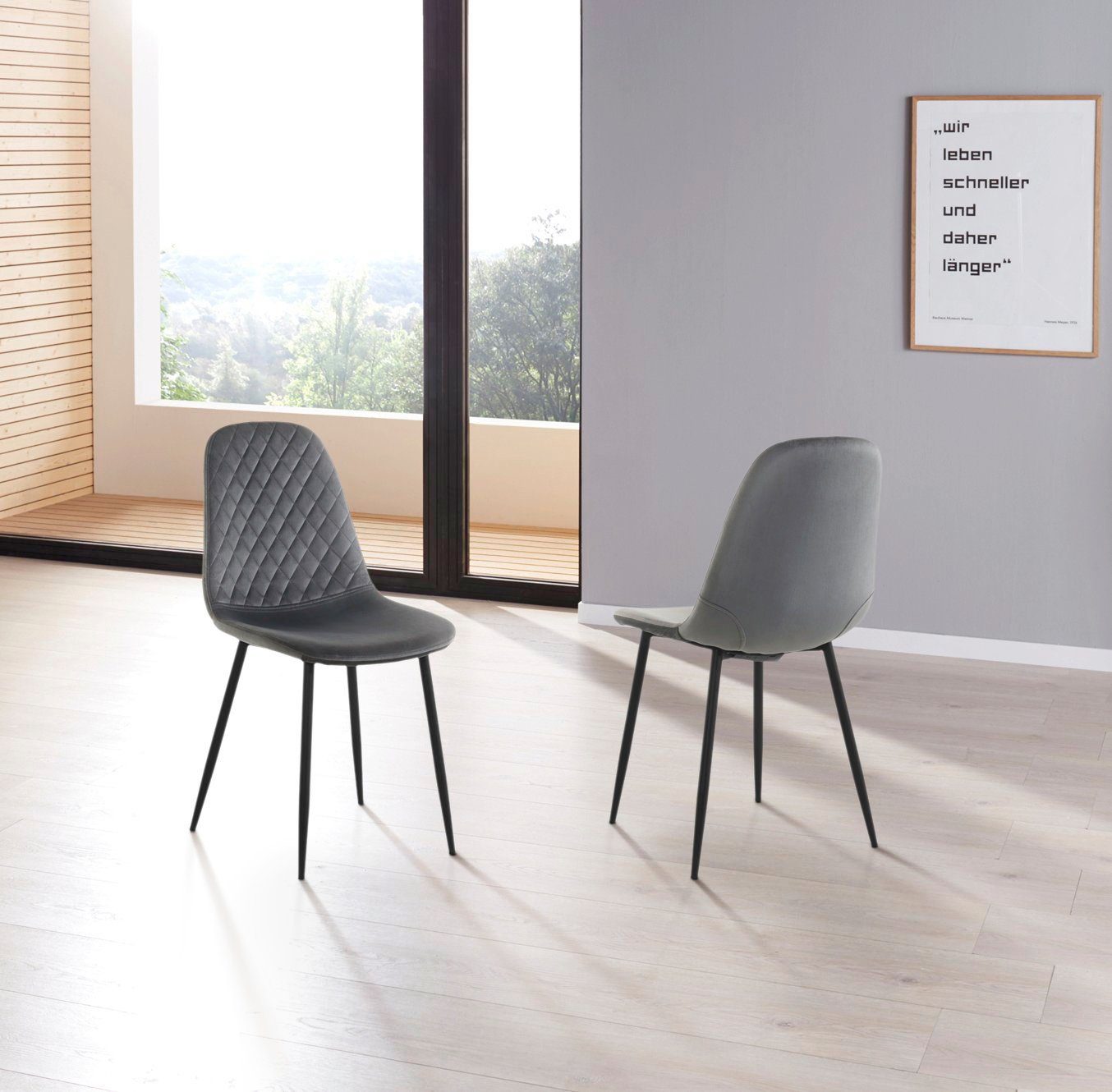 HELA 4-Fußstuhl Sabrina (Set, 2 St), 2 und 4 Stück