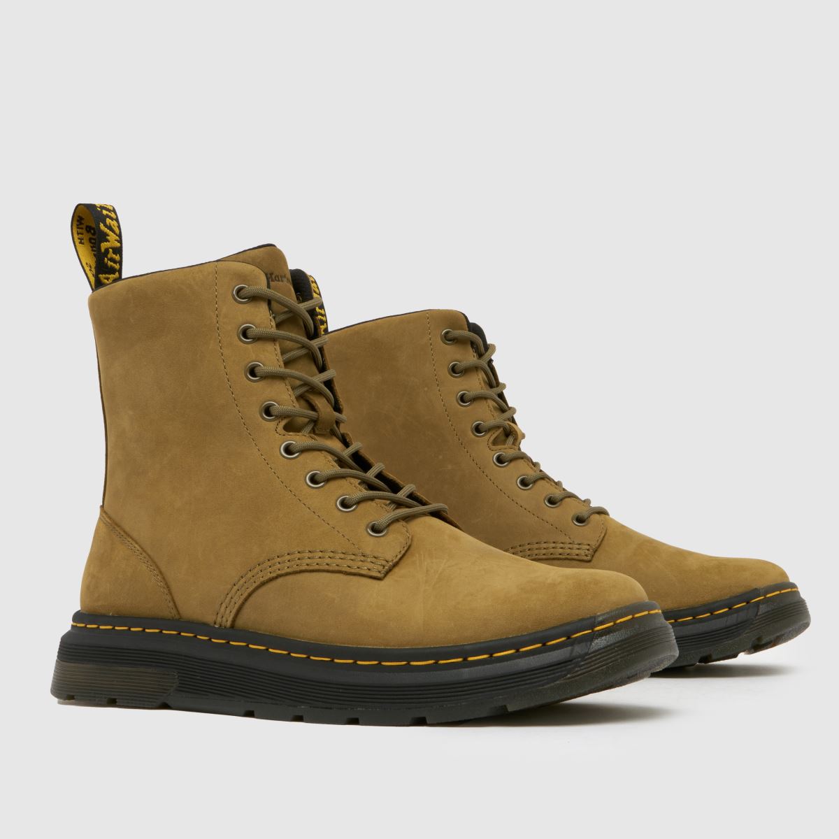 Dr Martens – Crewson-stövlar i khakifärg