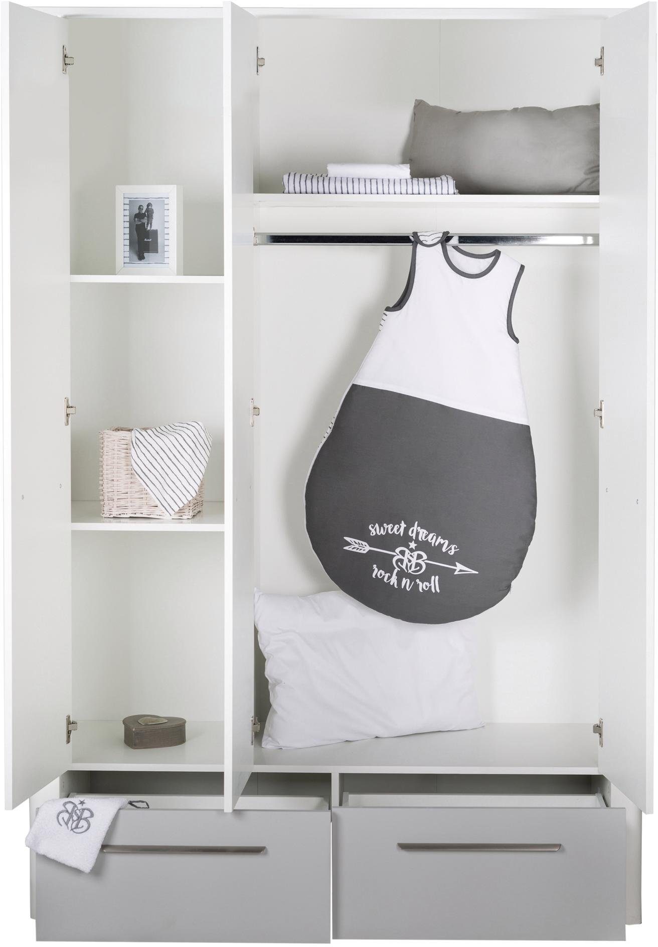 roba® Kinderkleiderschrank Linus, 3-türig