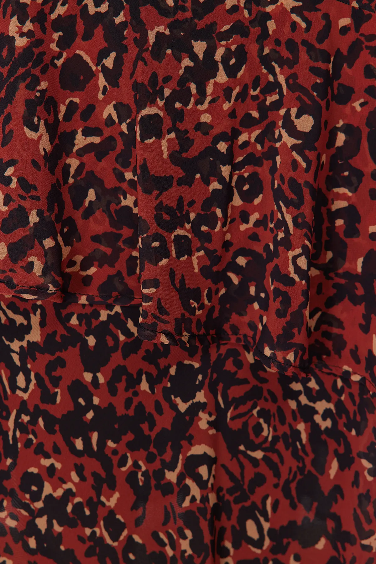 Trendyol Modest  Gefütterter gewebter Rock mit Fliesen-Tiermuster TCTAW24EE00020