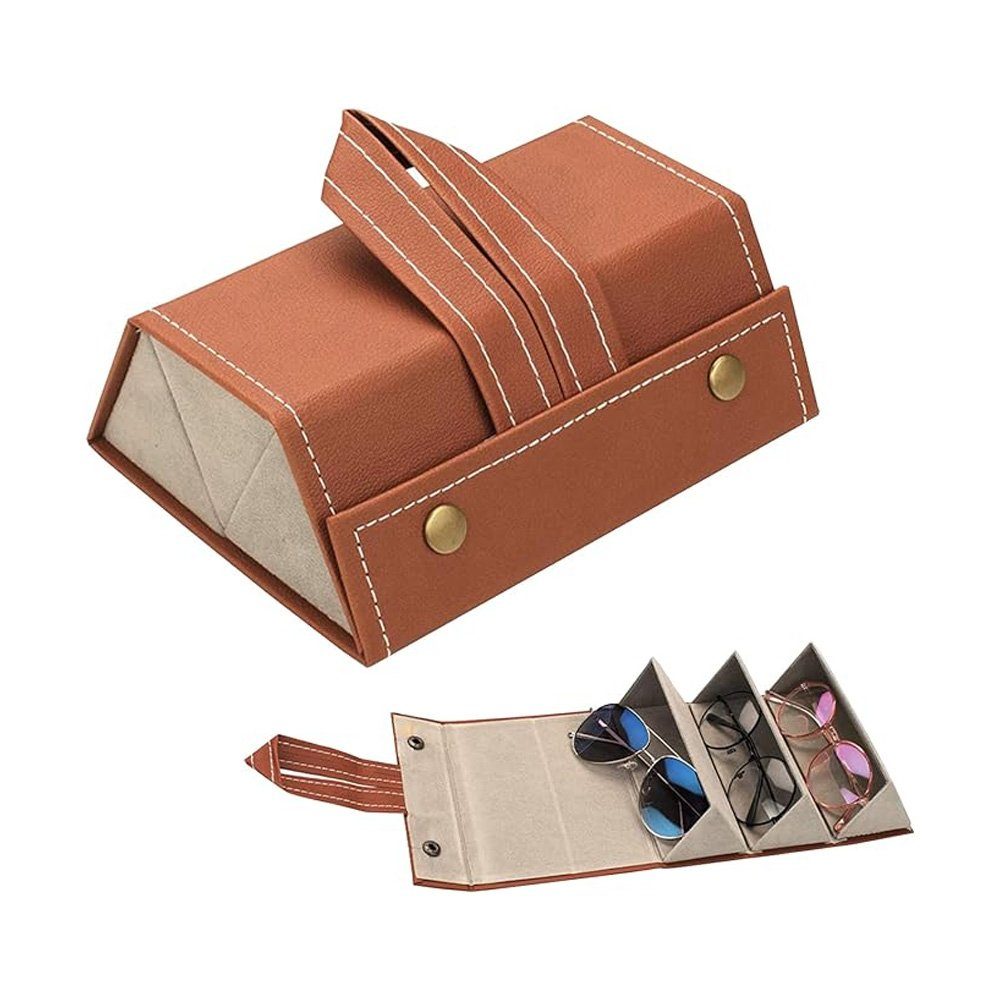 Tian Dee Brillenetui Brillenaufbewahrung Mehrere Brillen Reise Brillenbox Brillenorganizer