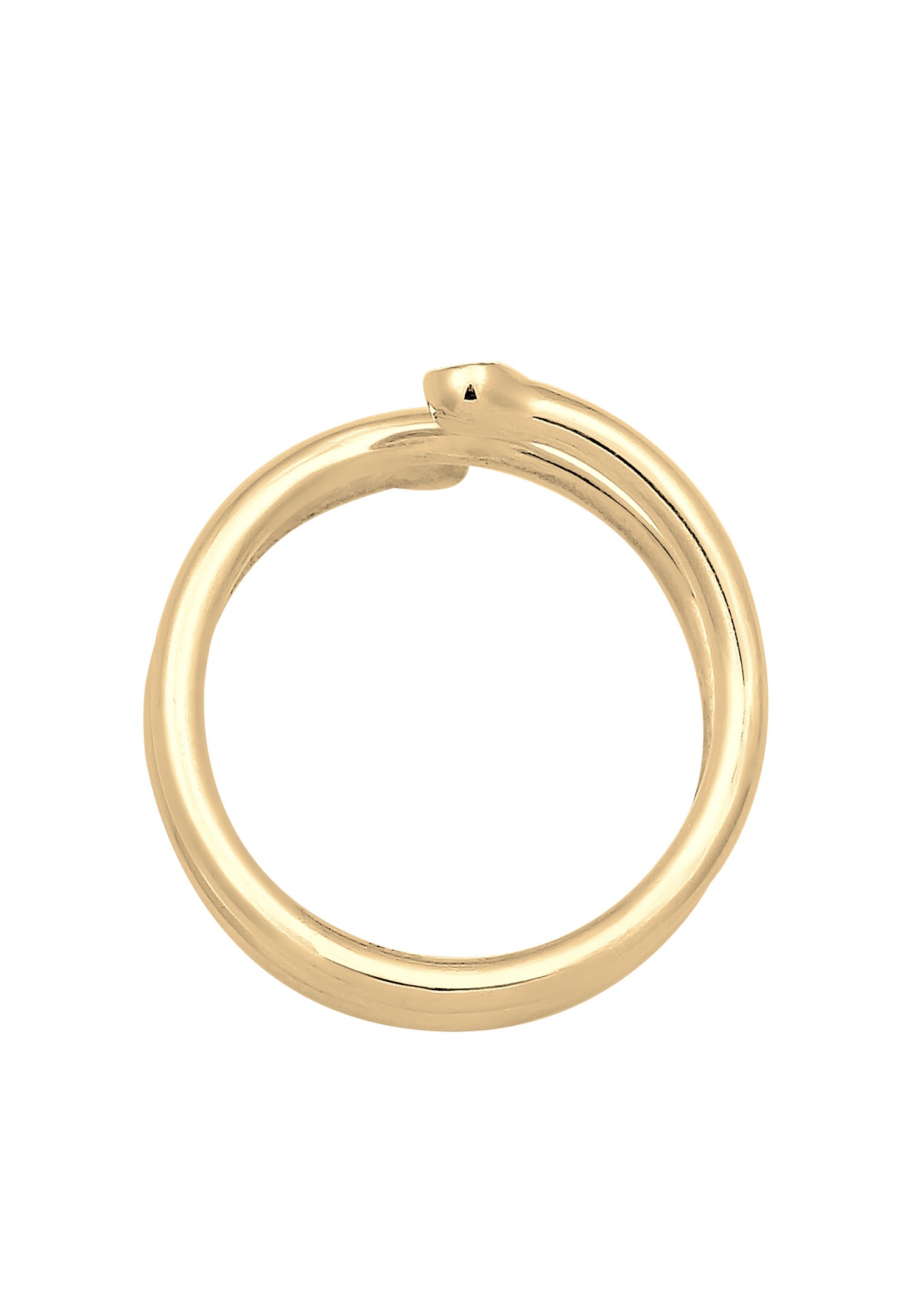 Collana avvolgente da donna Elli con motivo geometrico e cristalli in argento sterling 925