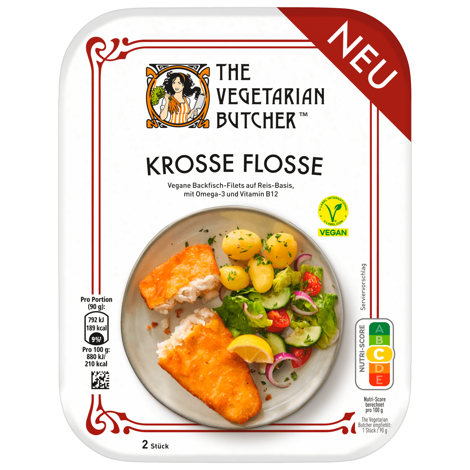 The Vegetarian Butcher Krosse Flosse Visch vegan 180g