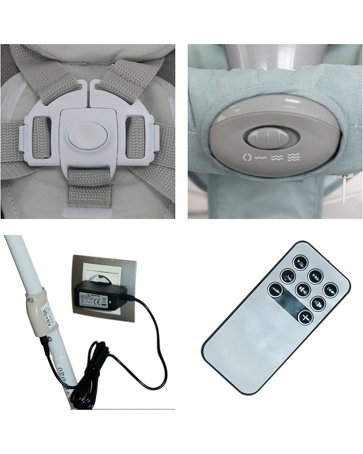Babywippe Tango 2 in 1, Fernbedienung, MP3, Timer, Mobile Babywippen
