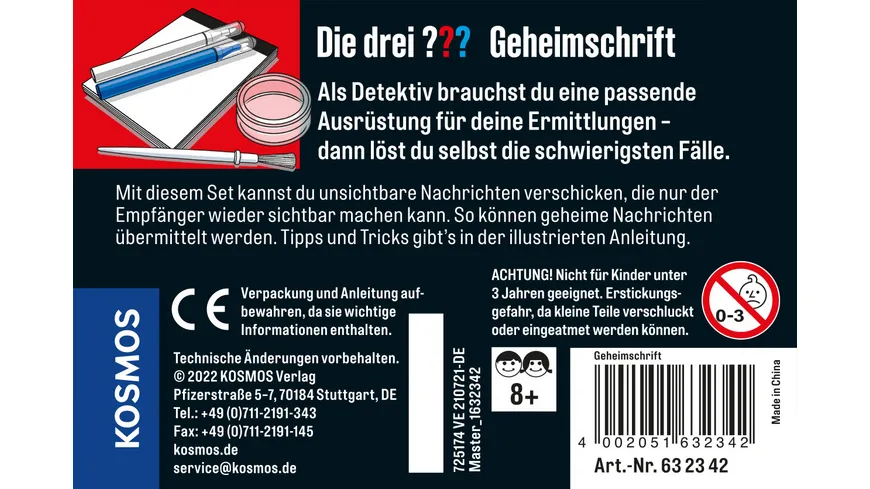KOSMOS - Die drei ??? - Geheimschrift