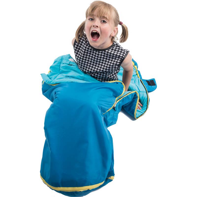 Grüezi Bag Kids Grow Colorful Kunstfaserschlafsack Kinder