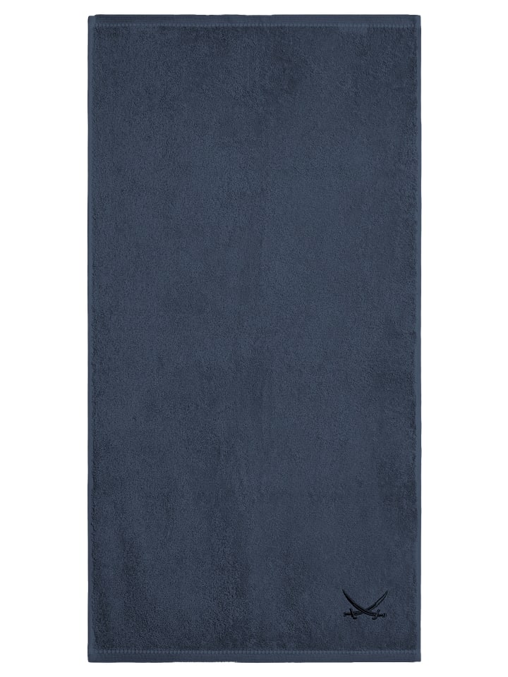 Sansibar 2er Handtuch-Set „Frottier-Kollektion Classic“, 50x100 cm in Blau günstig kaufen onesize