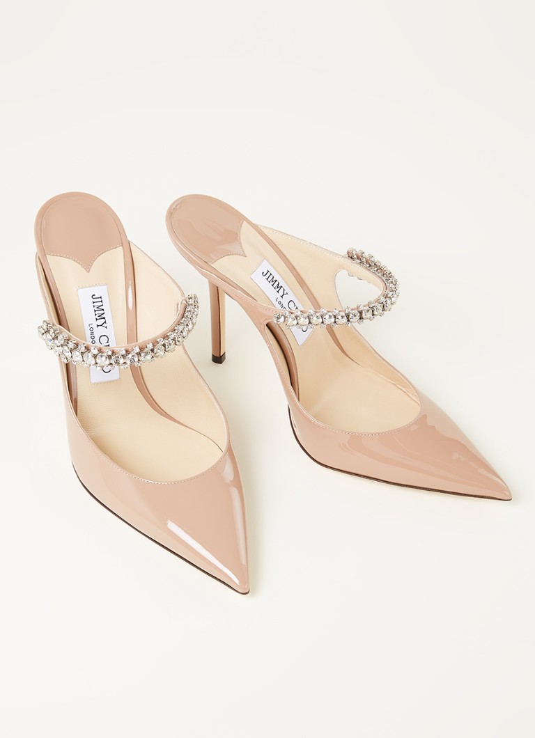 Jimmy Choo Bing natikače od teleće kože s lakiranom završnom obradom