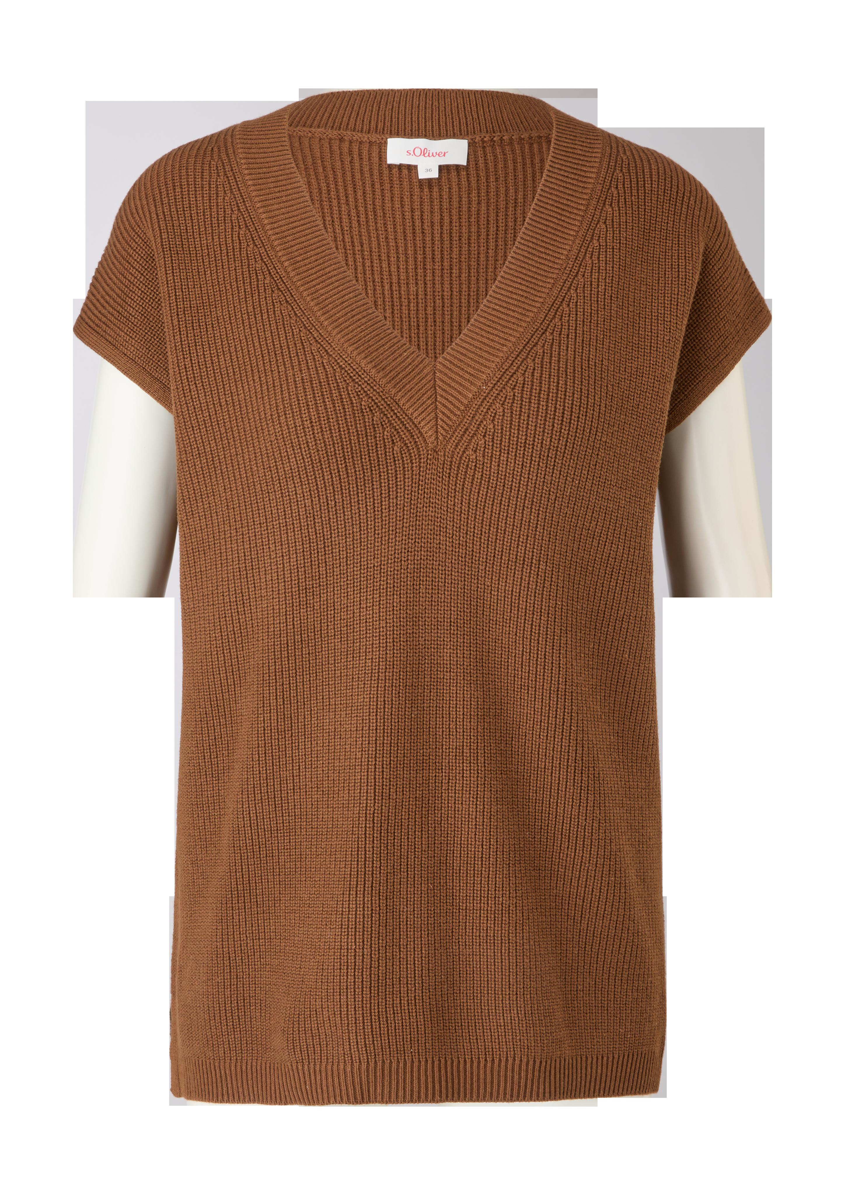 Gerippter Strickpullunder  2121132-8764