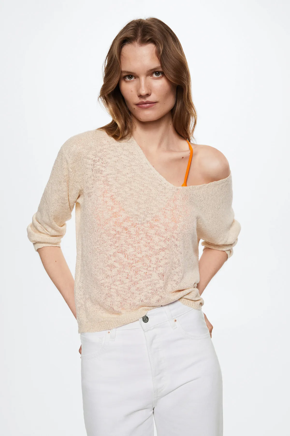 MANGO  Weiße Damenjeans 37010253