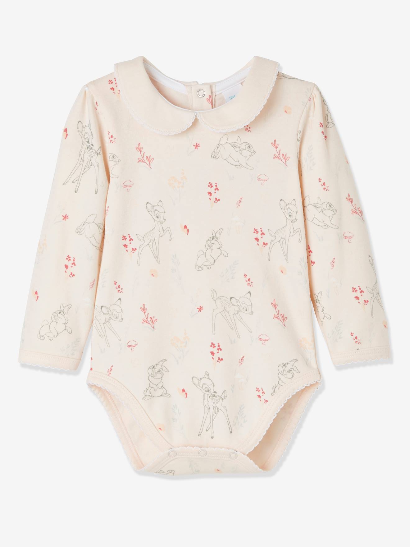 Lot de 2 bodies bébé fille DS Bambi® manches longues rose