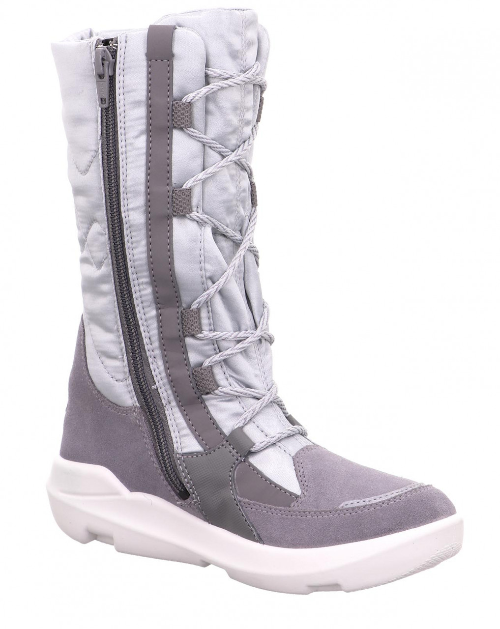 TWILIGHT - Grau Stiefel mit Reißverschluss